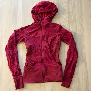 Lululemon pink track jacket.
